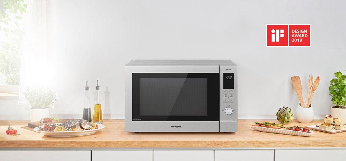 Panasonic Mikrowelle NN-CD87KSGTG, Grill und Heißluft, 34 l