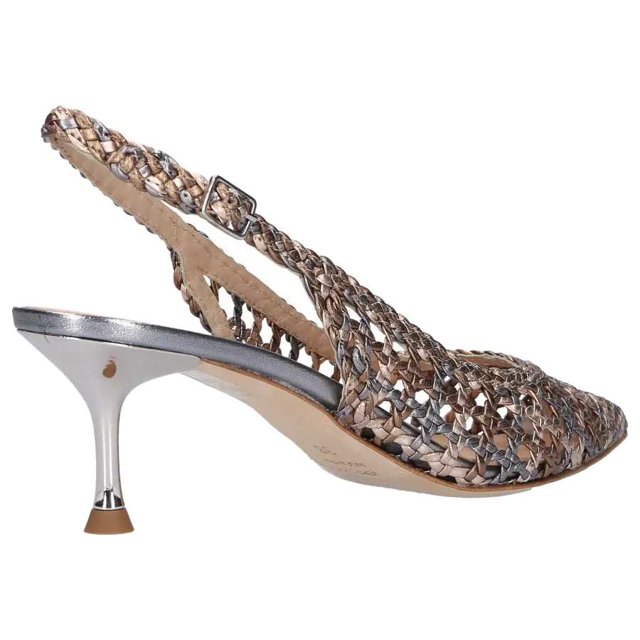 EN AVANT - Sandalen INTRECCIO Kalbsleder bronze silber - bronze