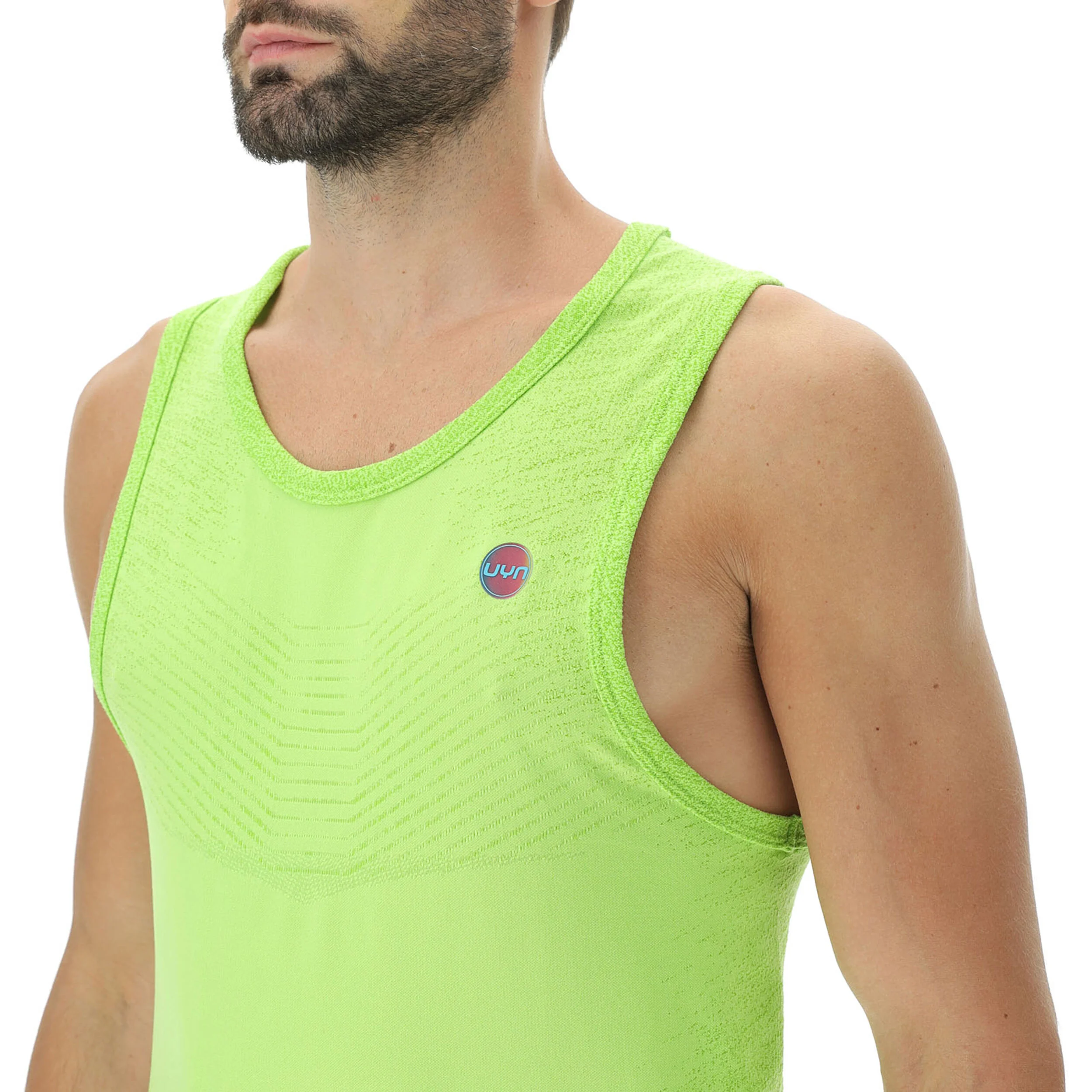 Exceleration OW Sleeveless Laufshirt Herren - Neongrün