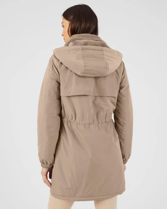 Parka intérieur imitation fourrure