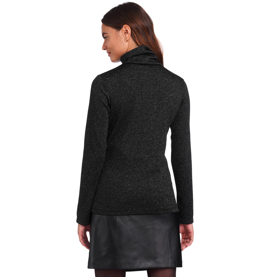 Damen Langarmshirt mit Rollkragen