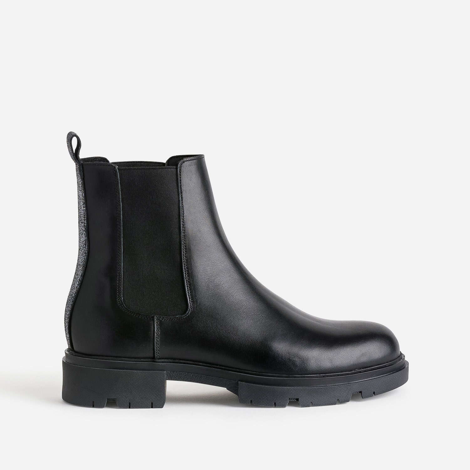 Chelsea boots TEXTO noir éco-conçu en cuir