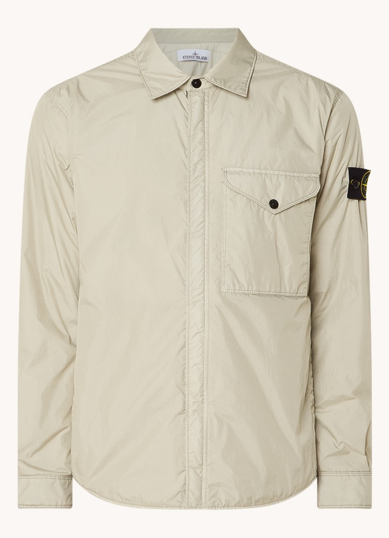 Stone Island Q0123 podstavljena jakna sa bočnim džepovima i logotipom