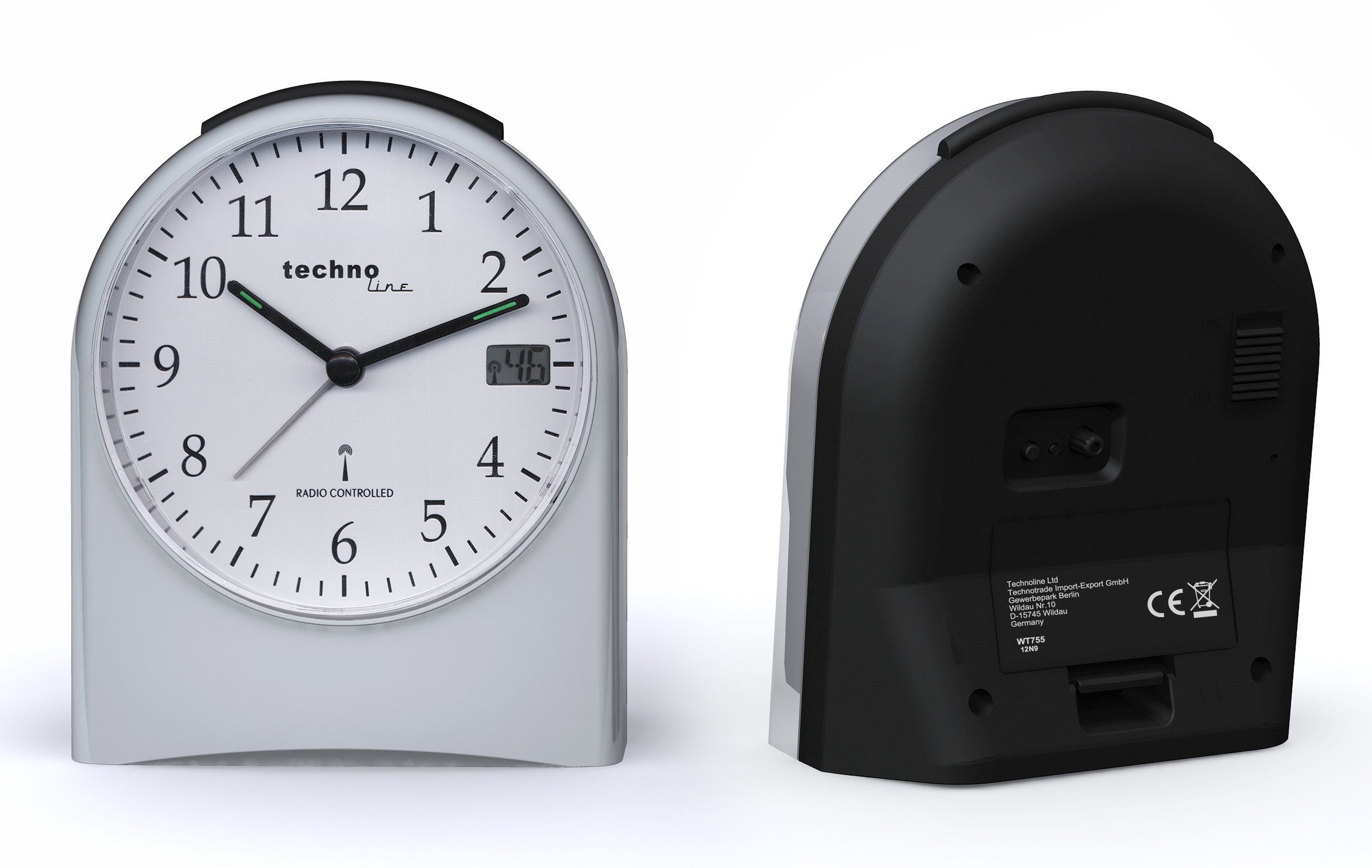 technoline Funkwecker WT 765 mit Sekundenanzeige in Extra-Anzeige