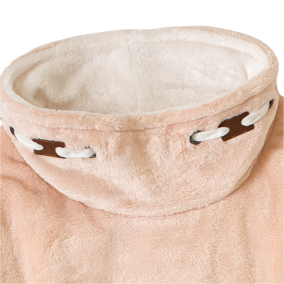 Mädchen Kuschelkleid mit Schalkragen