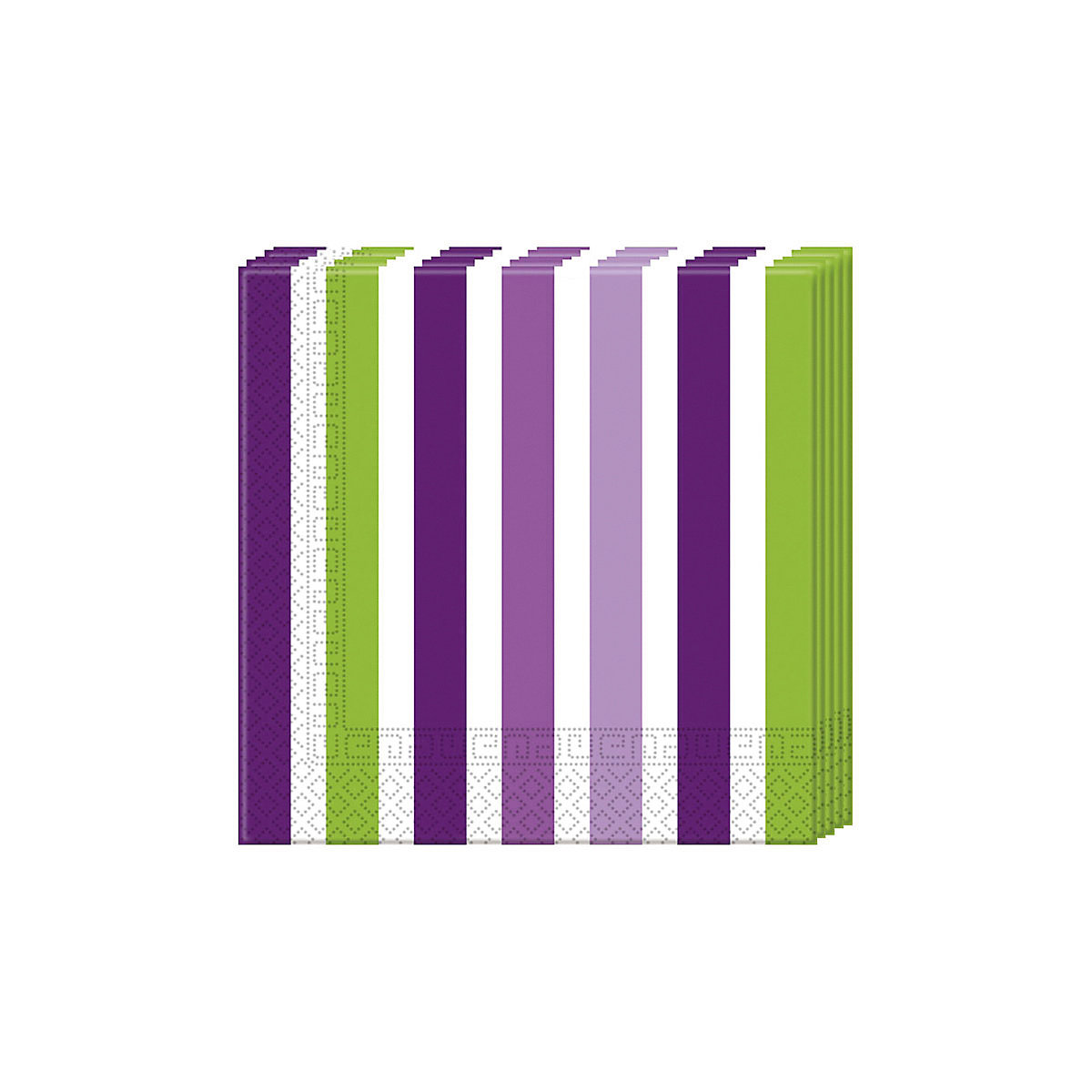 Servietten Grape Stripes, 33 x 33 cm, 3-lagig, 20 Stück