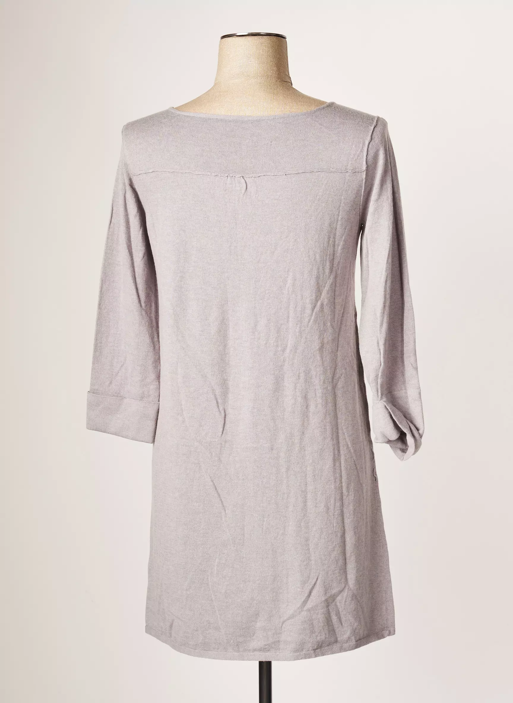 Terre Mer Pull Tuniques Femme couleur gris
