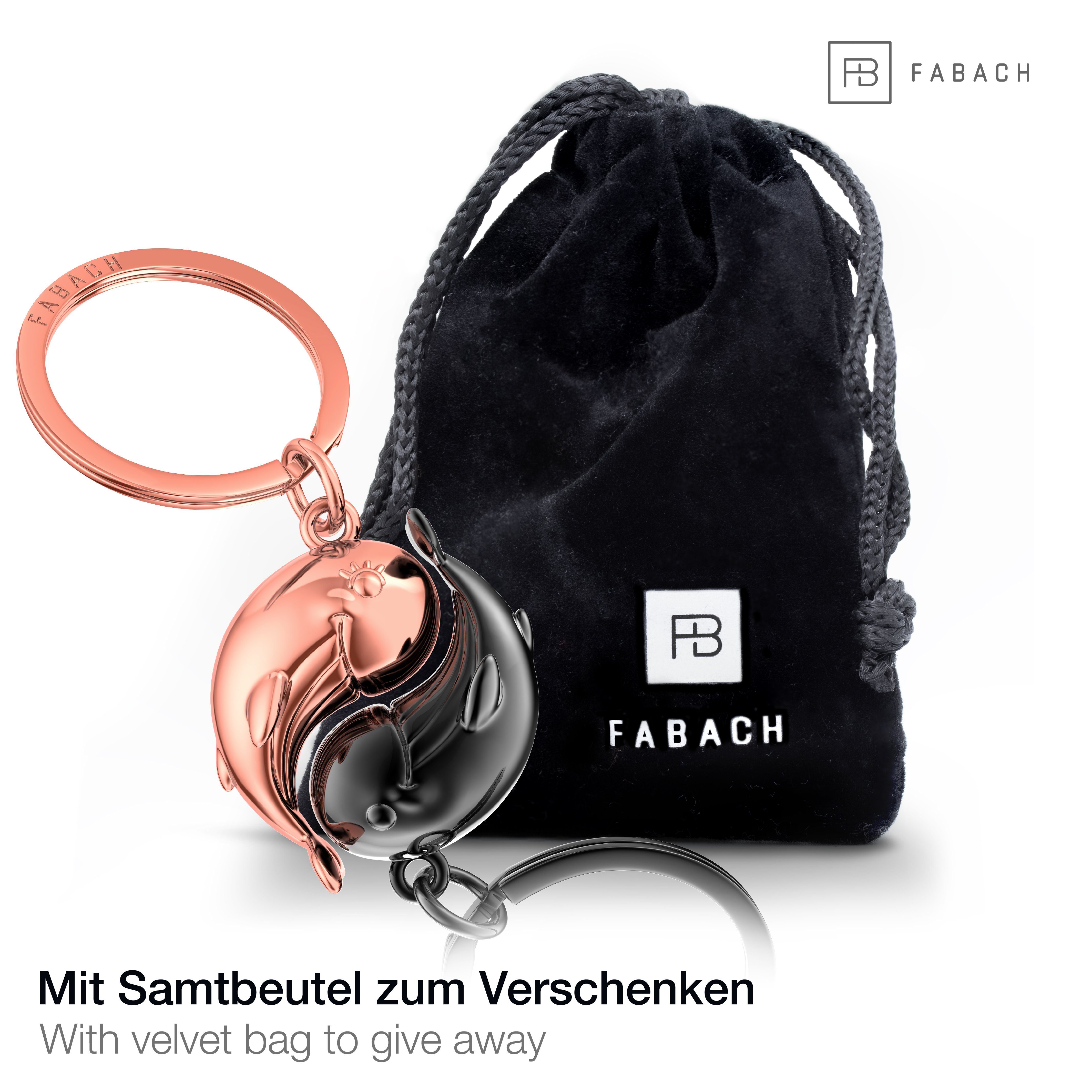 FABACH Schlüsselanhänger Wal Moby - Glücksbringer Geschenk für Paare