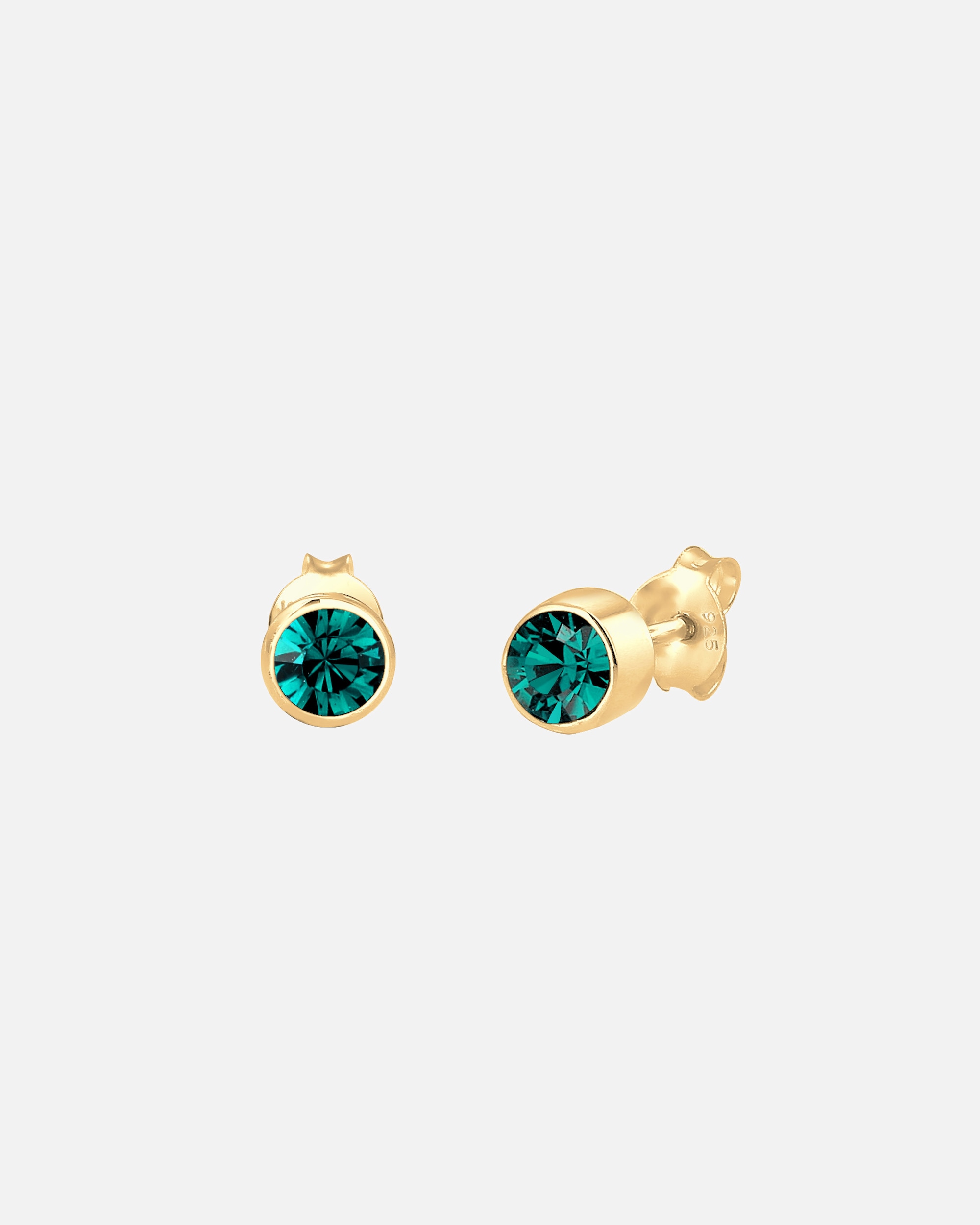 Pendientes Elli Base de filigrana de cristal para mujer - Plata (925/1000)