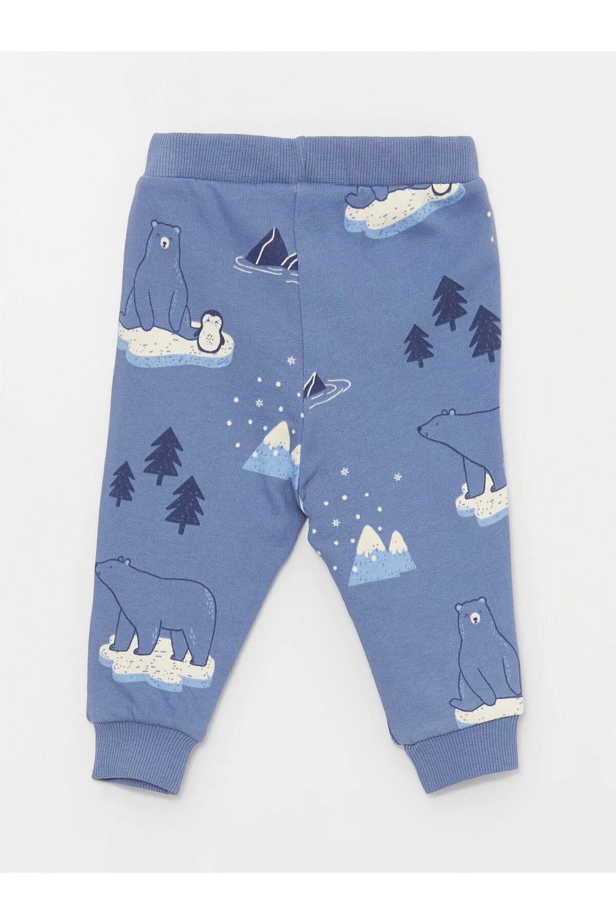 LC Waikiki  2-teiliges Set aus bedrucktem Langarm-Sweatshirt und Jogginghose für Babys mit Rundhalsausschnitt