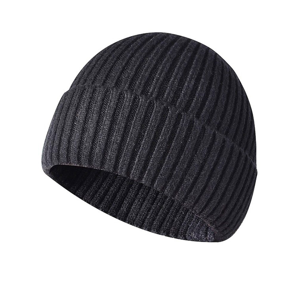 CAMILA Beanie Strickmütze aus Kerngarn für Herren und Damen, Herbst und Winter
