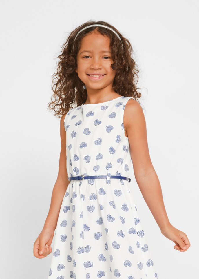 Mädchen Kleid + Bolero + Gürtel (3-tlg.Set)