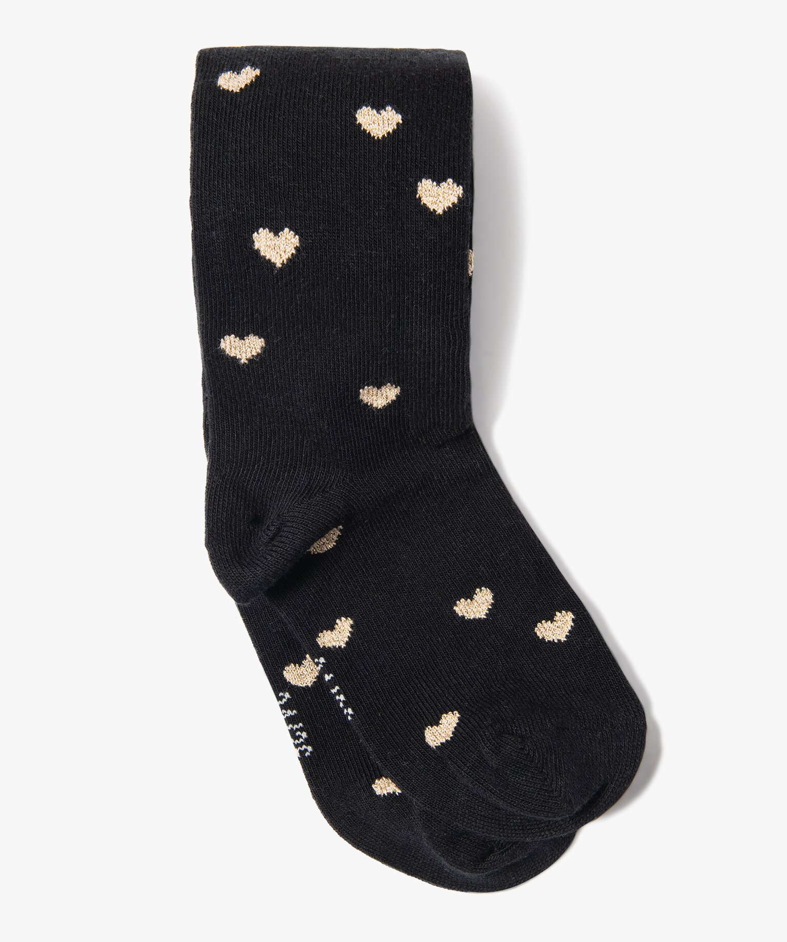 Collants bébé fille chaud imprimé curs noir | GEMO