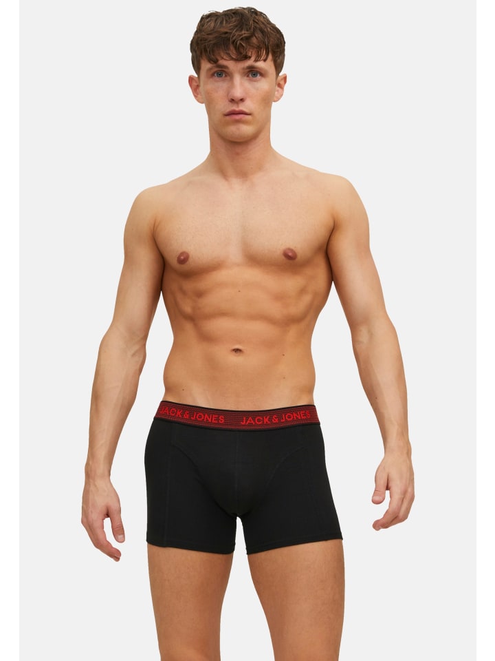 Jack & Jones Boxershorts 'WAISTBAND' in dunkelgrau günstig kaufen