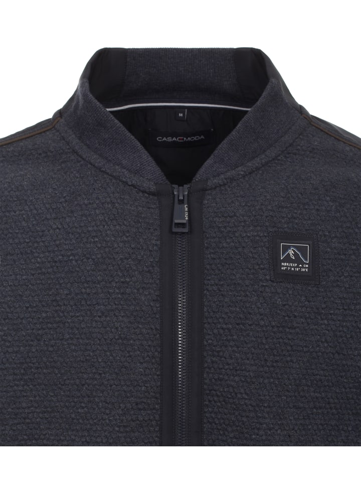CASAMODA Sweatjacke in Dunkelblau günstig kaufen
