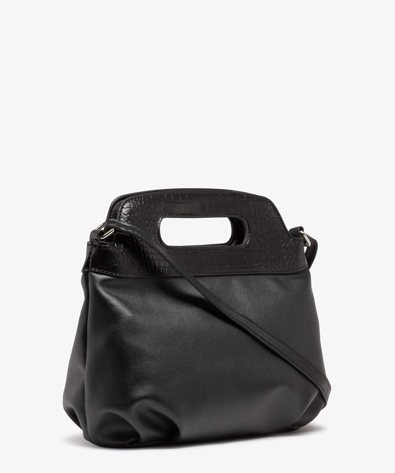 Sac à main avec poignée rigide femme noir | GEMO