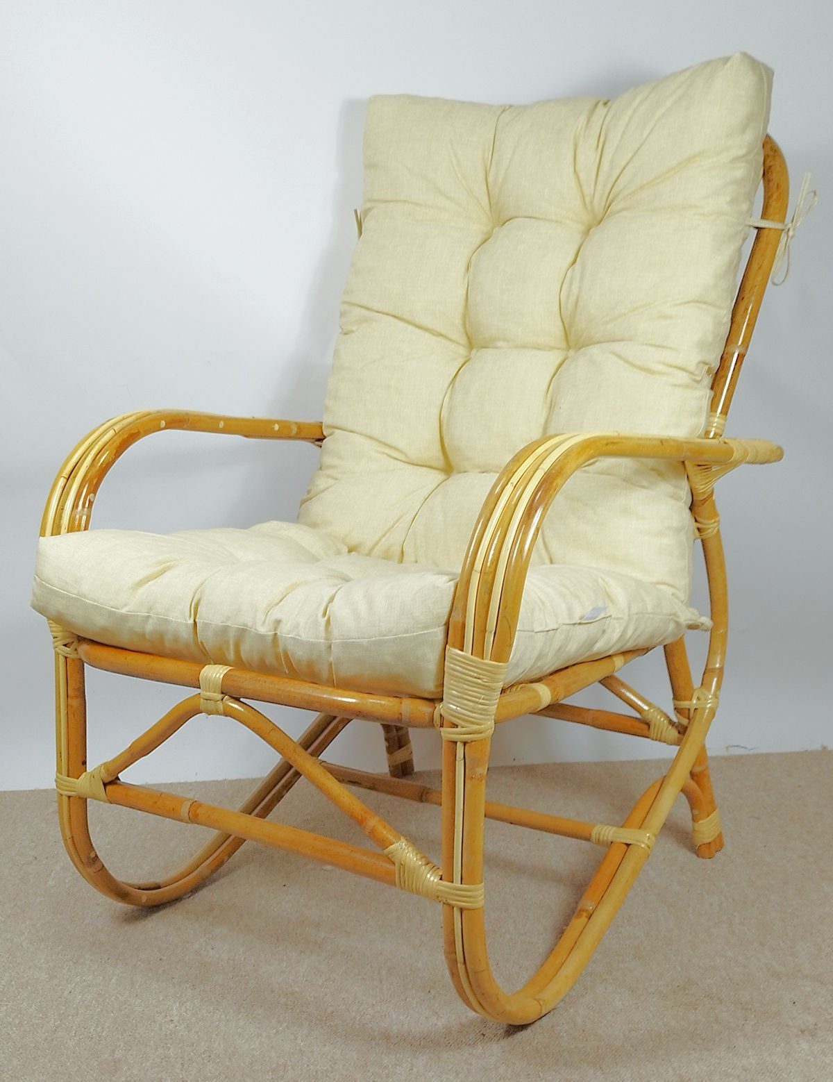 Rattani Rattanstuhl Rattansessel, Rattanstuhl Modell Nilam, Rattan Natur