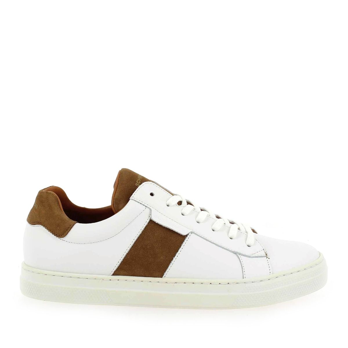 Schmoove  SPARK GANG NAPPA/SUEDE - Blanc cognac