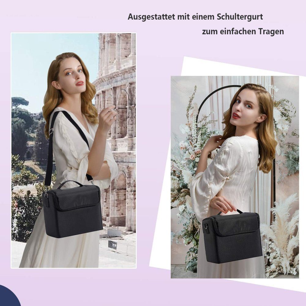 Fokelyi Kosmetikkoffer Makeup Kosmetikkoffer,Tragbare Reise Künstler Aufbewahrungstasche