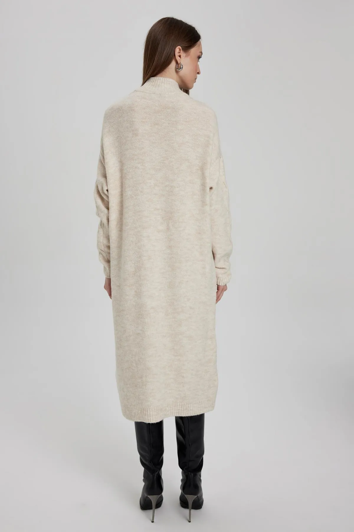 DeFacto  Langärmliges Kleid mit halblangem Rollkragen und normaler Passform