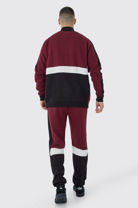 Tall Man Sweatshirt-Trainingsanzug mit Trichterkragen