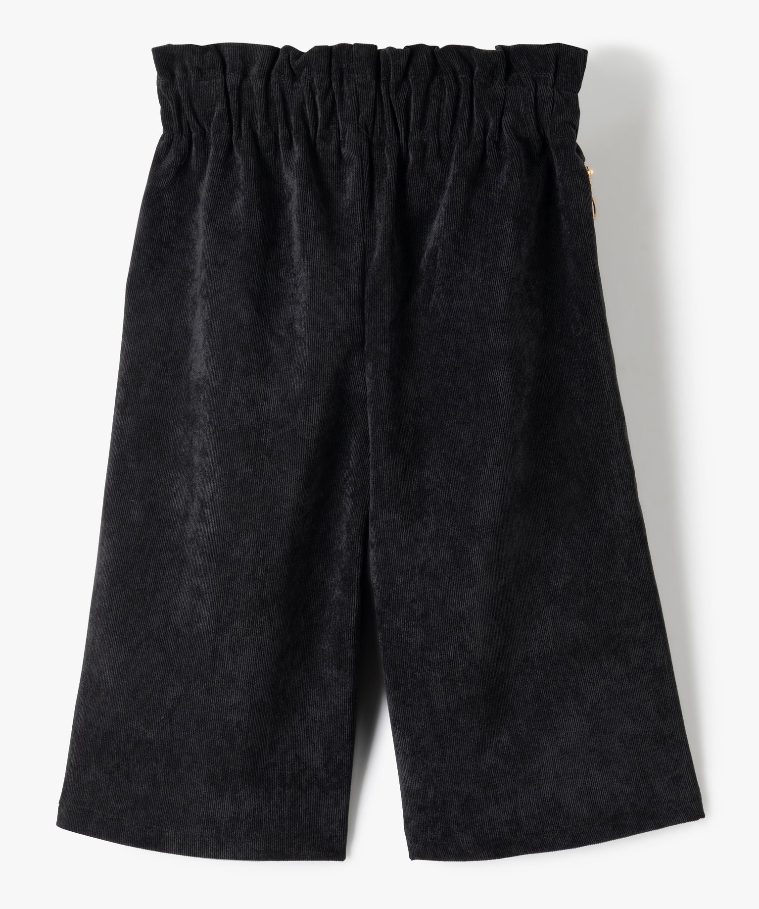 Pantalon fille ample en velours ctelé noir | GEMO