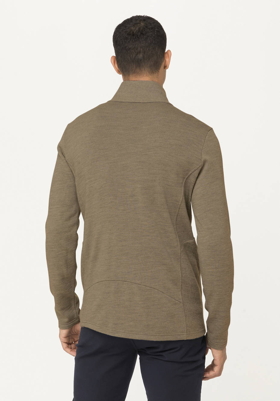 Leichte Wollfleece-Jacke aus reiner Bio-Merinowolle