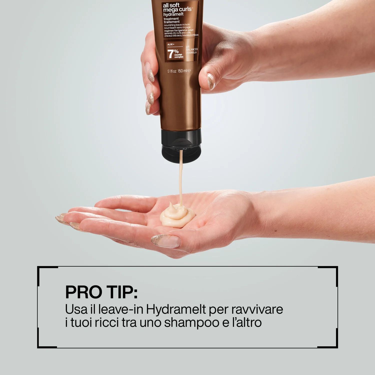 „All Soft Mega Curls Hydramelt“ nenuplaunamas plaukų formavimo ir formavimo kremas