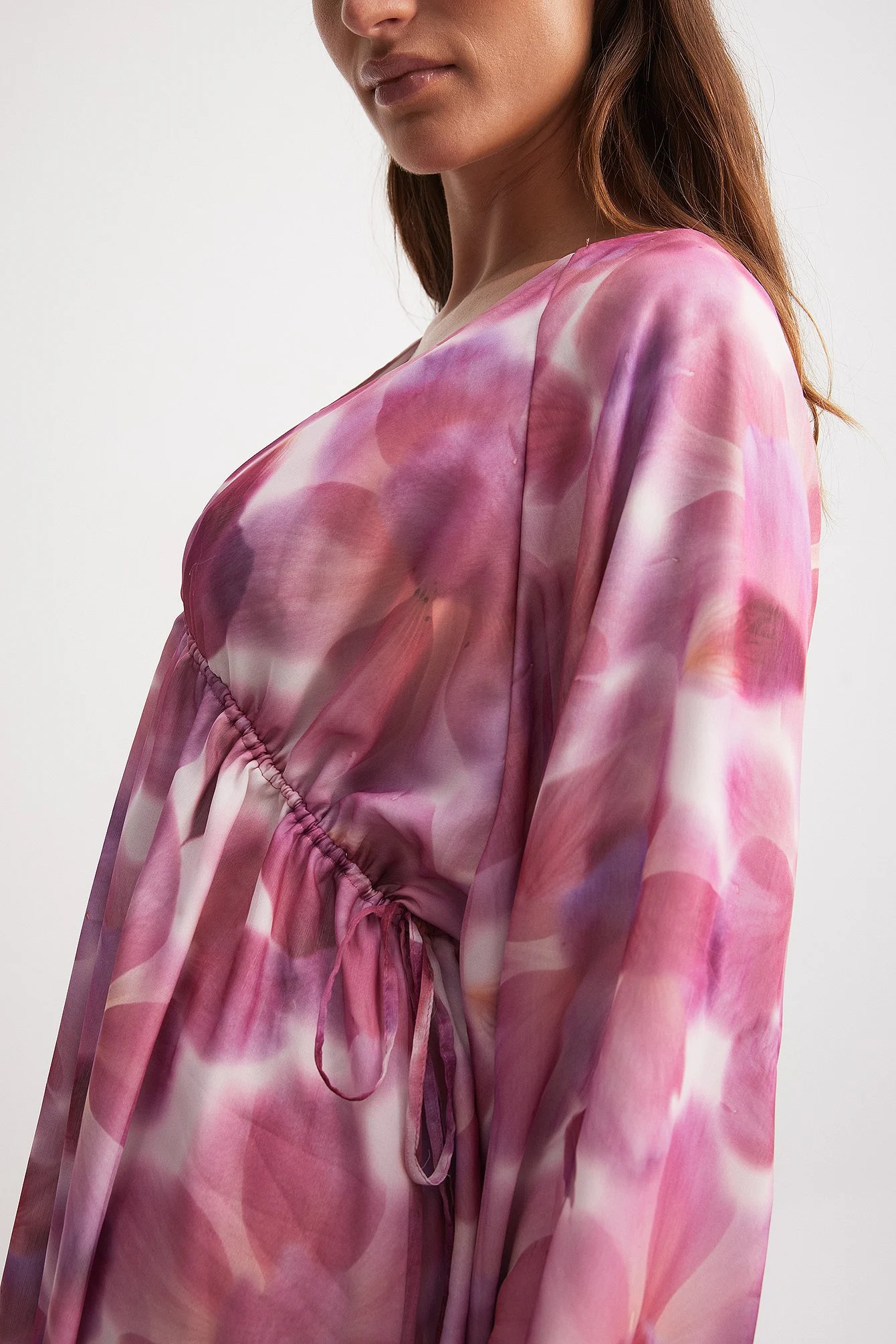 Gathered Body Detail Mini Dress
