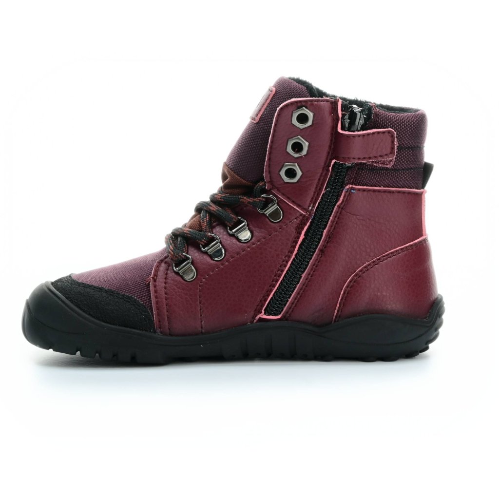 Koel4kids Mica Vegan Tex Bordo 04T001.50E-260 AD weinrote Winterbarfußschuhe