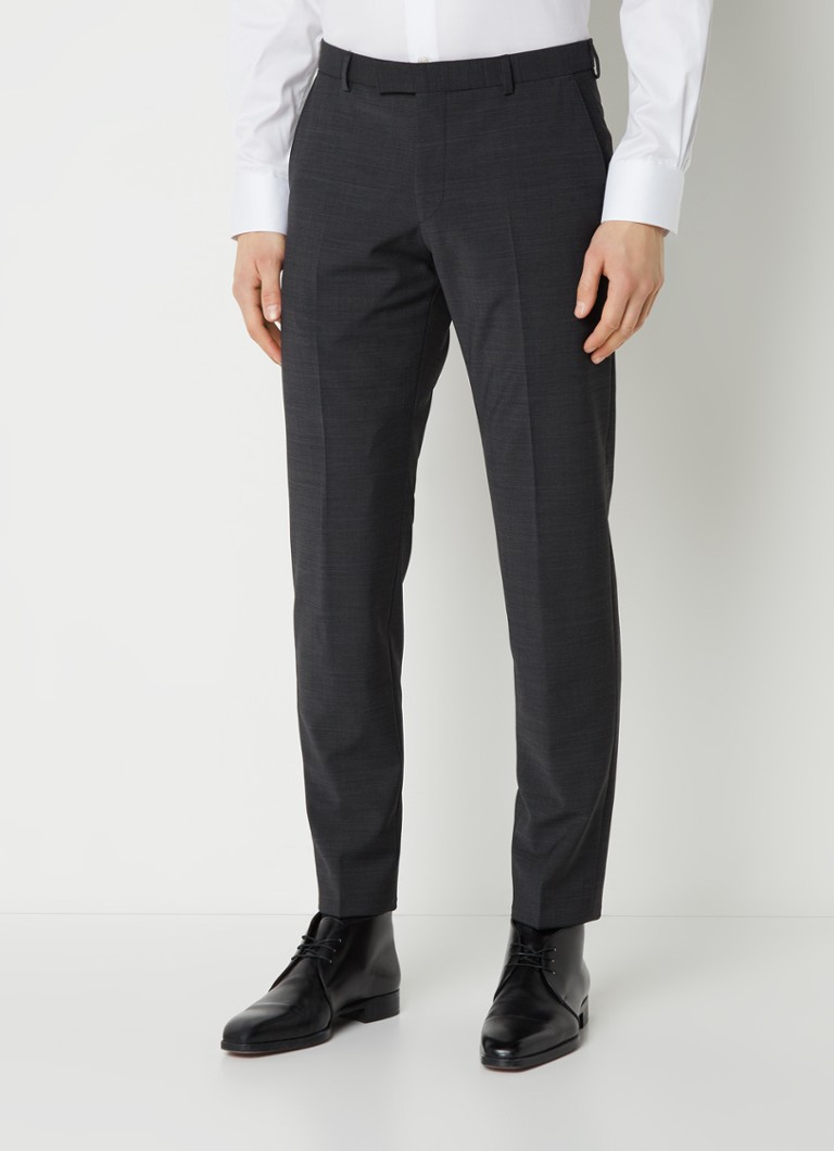 Pantaloni Strelson Flex Cross Mercer Slim Fit din amestec de lână