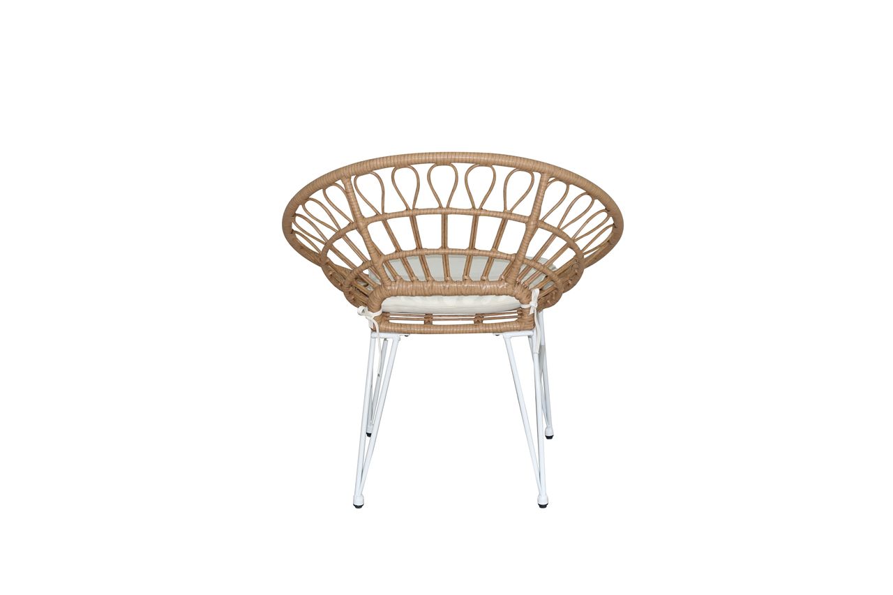 Happy Home Happy Home Casual Set 3 tlg. HGS38-BEI helles Rattan mit Sitzkissen in beige