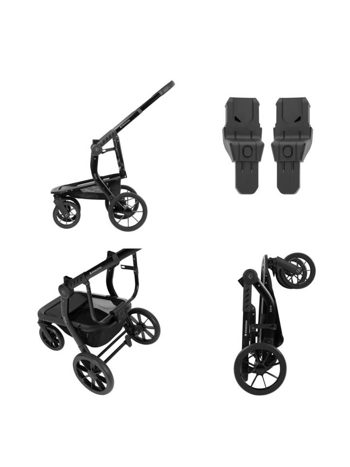 Kikkaboo Kombikinderwagen Irene 3 in 1 in grau günstig kaufen onesize