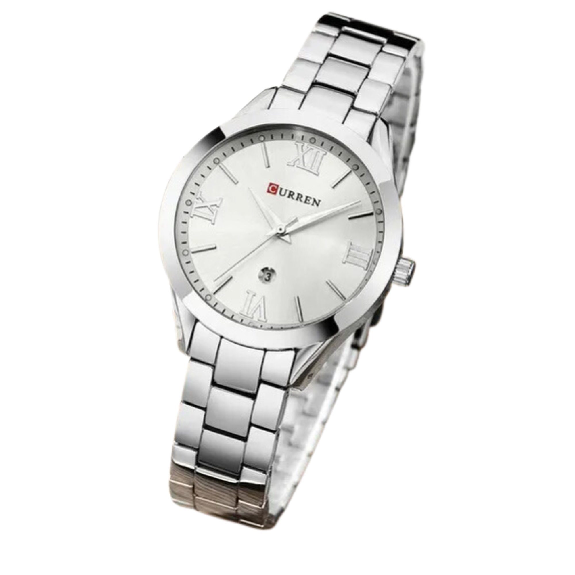 Manike Quarzuhr CU-9007 Damen Analog Quarzuhr, (Spar - Set)