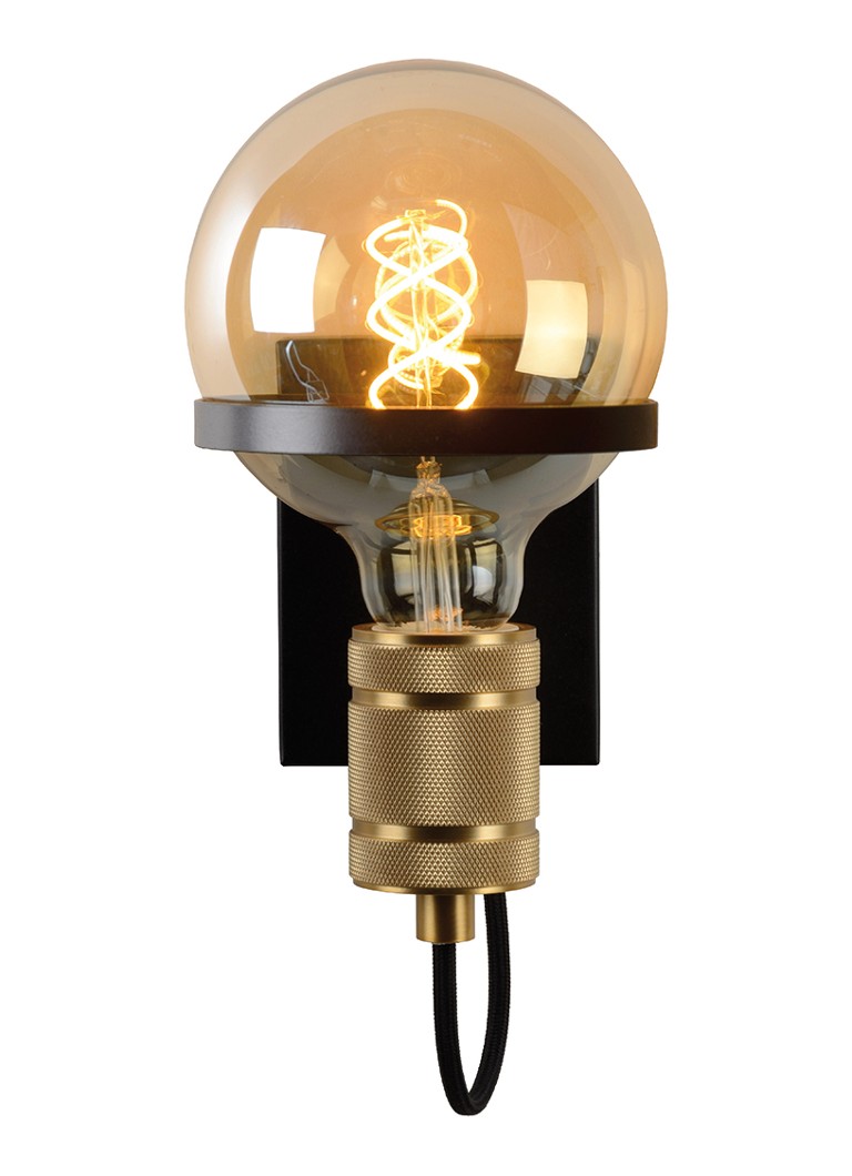 Lampada da parete Lucide Ottelien nera 22 x Ø18 cm