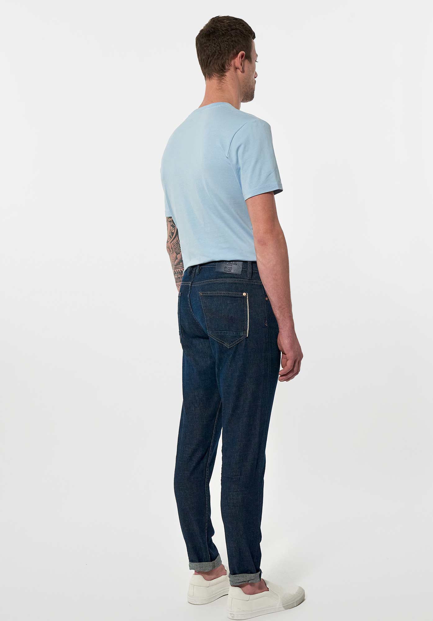 KYLAN  Jean relaxed cropped brut Homme