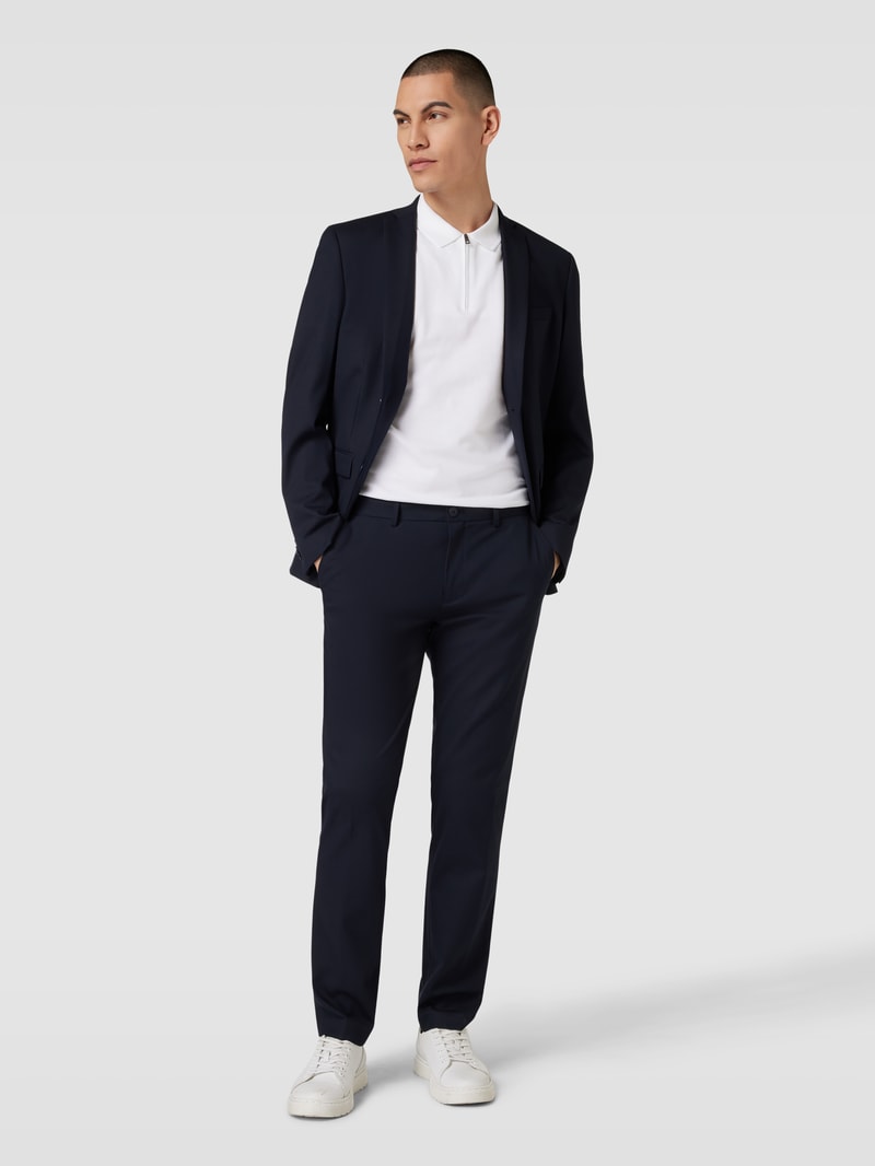 Stoffhose mit französischen Eingrifftaschen in marineblau