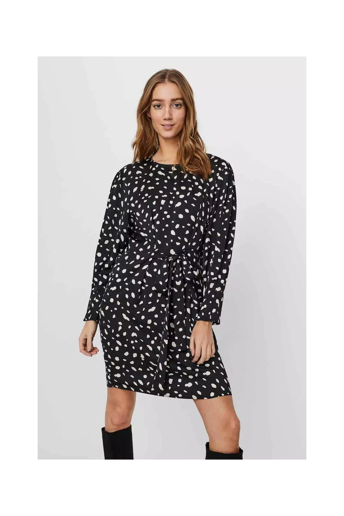Vero Moda Robes Mi Longues Femme couleur noir