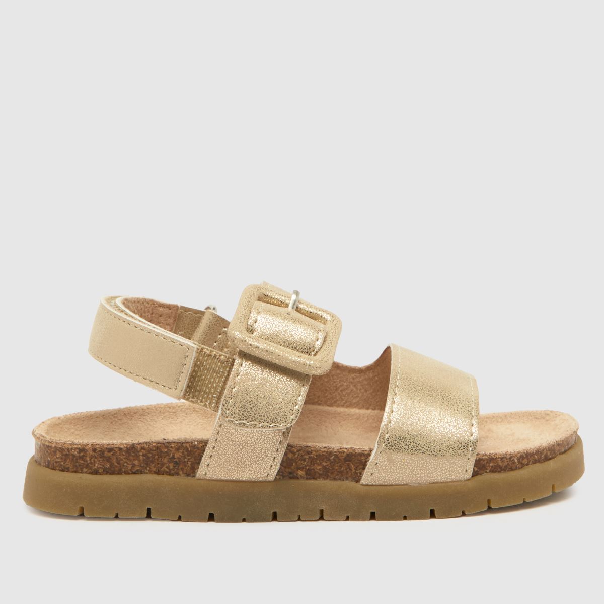 Schuh guldfärgade Tully-sandaler för småbarn