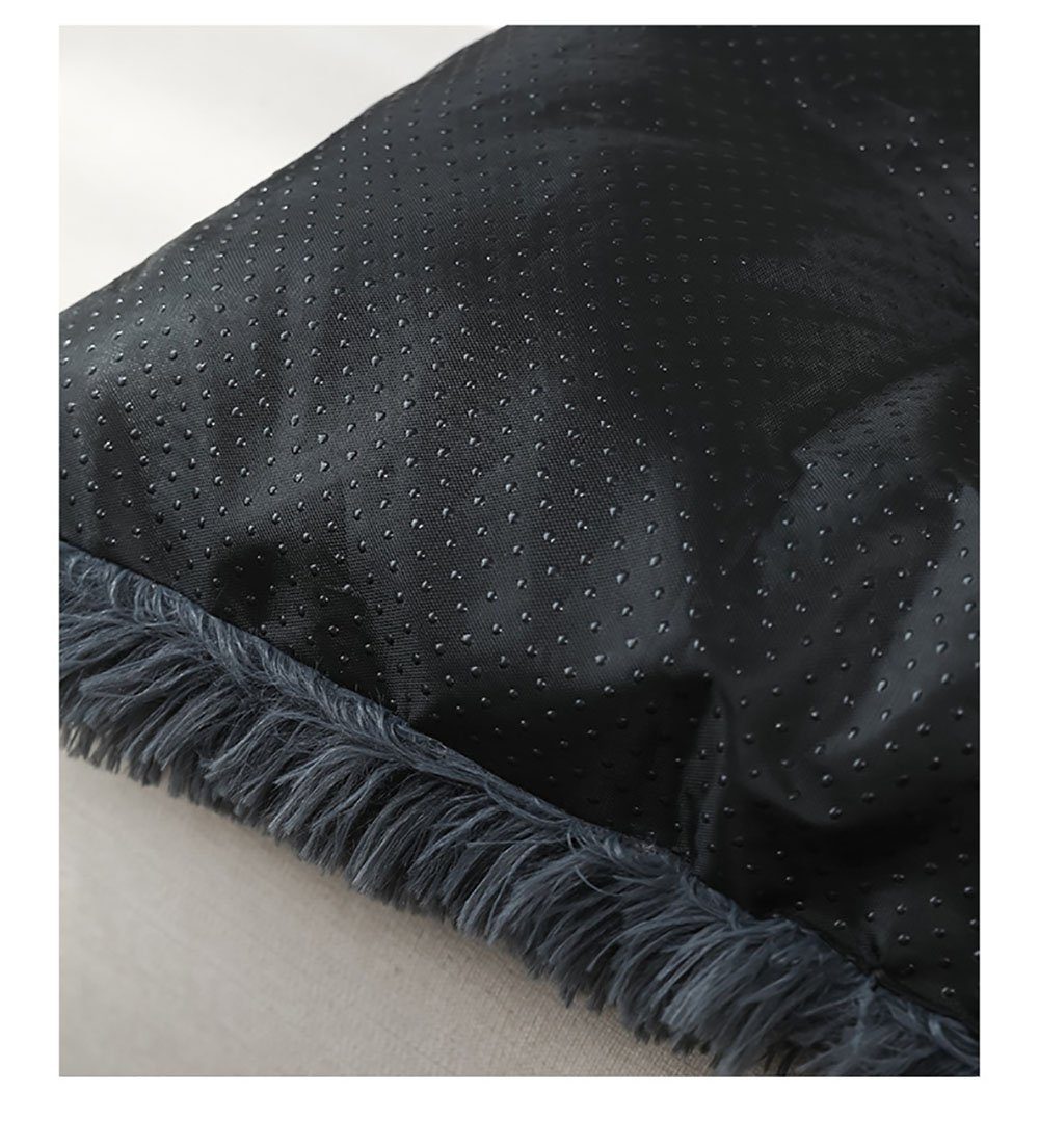 Runxizhou Topflappen Flauschig Hundebett Mittelgroße Hunde, Hundekissen Grosse, Grau S