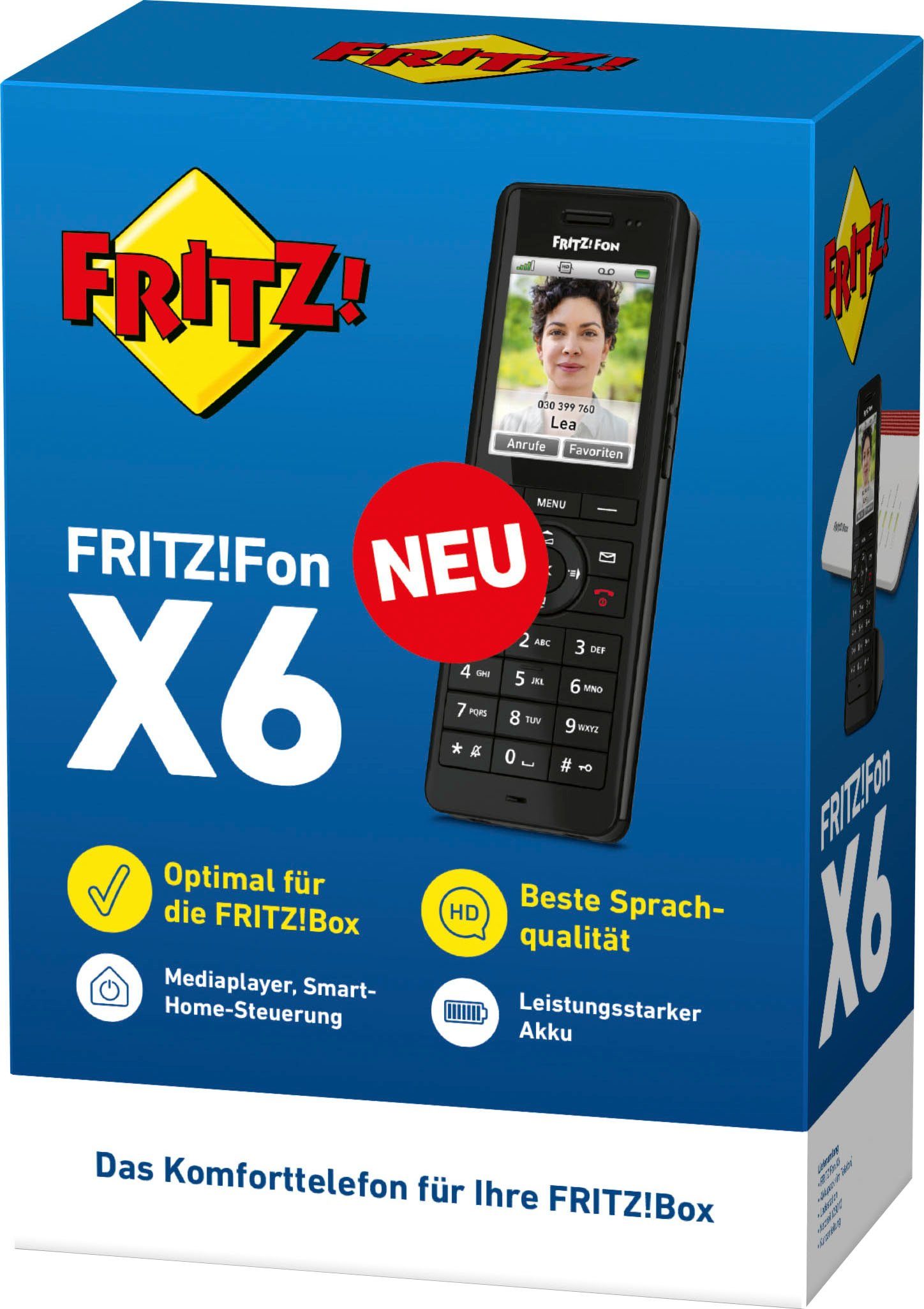 AVM FRITZ!Fon X6 DECT-Telefon (Mobilteile: 1)