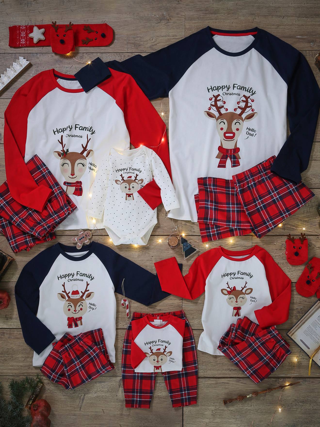 Pyjama de Noël homme capsule famille écru