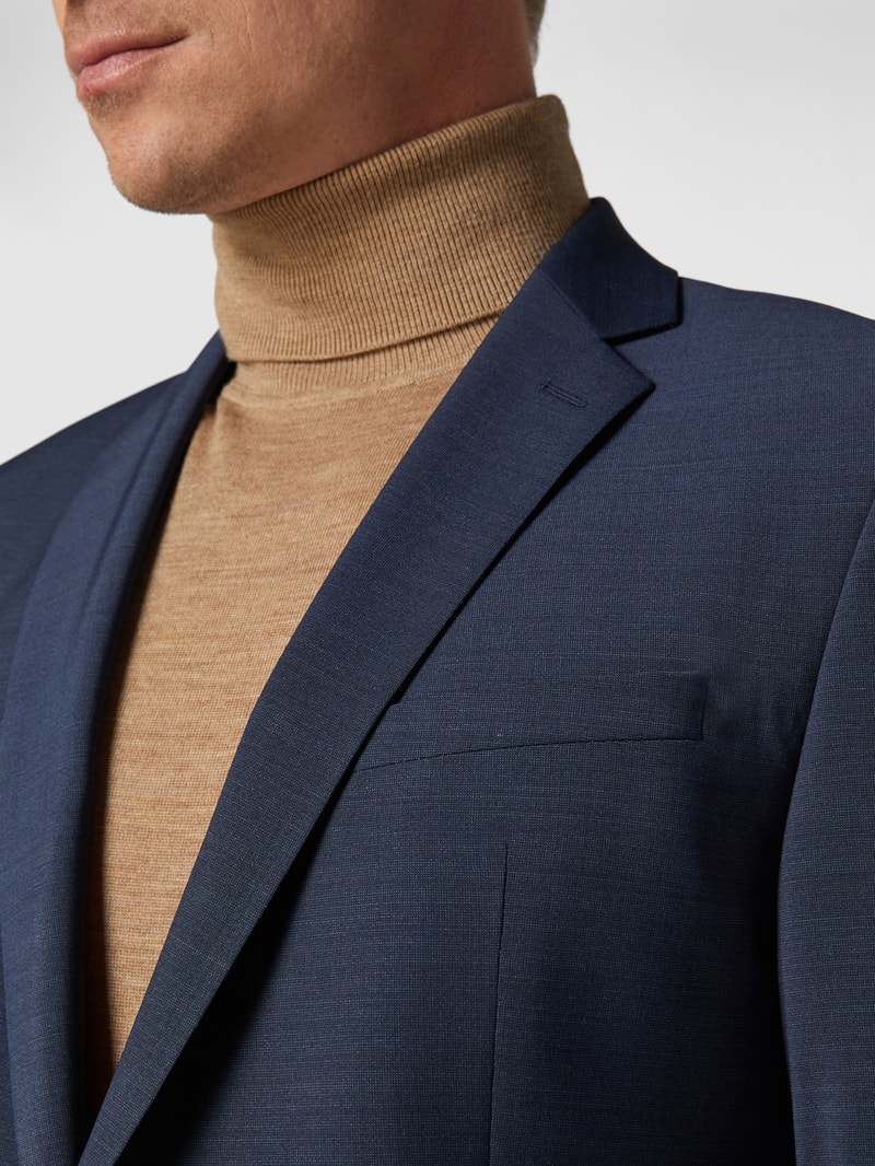 Slim Fit 2-Knopf-Sakko mit Stretch-Anteil 'Flex Cross' in marineblau