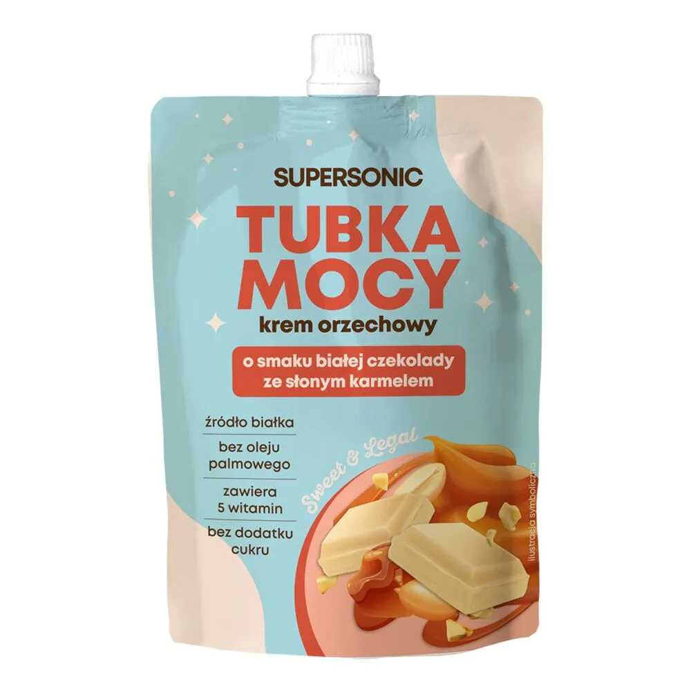 Supersonična tuba moćne kreme od bijele čokolade i karamele i orašastih plodova
