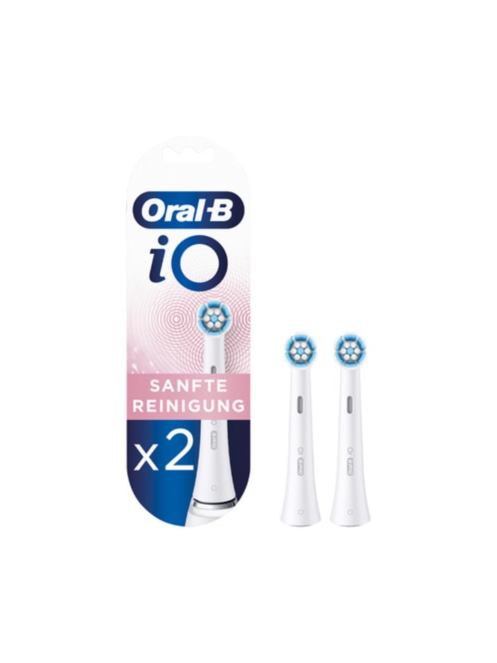 Oral-B Aufsteckbürsten iO Sanfte Reinigung in Weiß günstig kaufen 2er Set