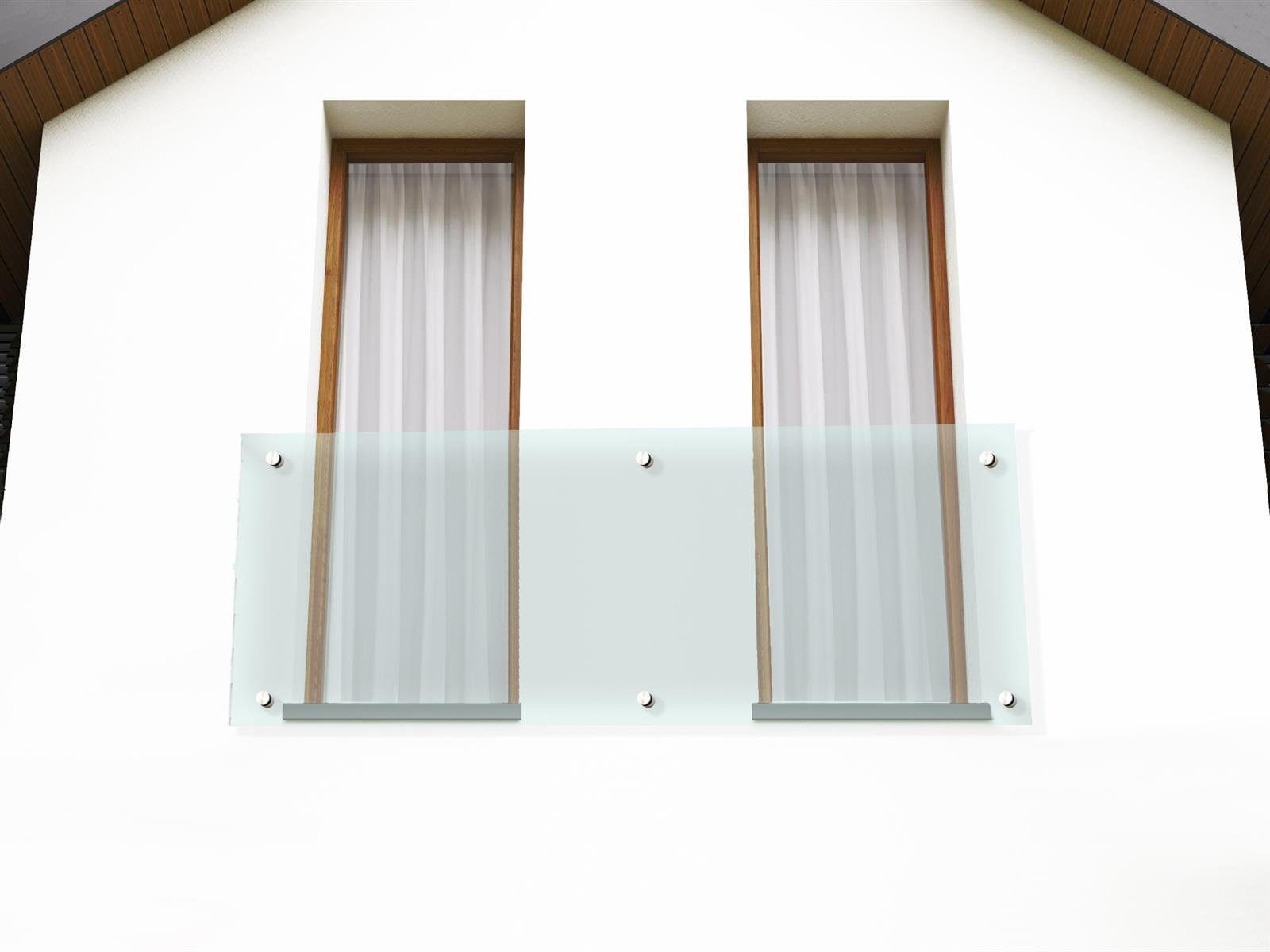 Glaszentrum Hagen Badewannenaufsatz Glaszentrum Hagen - 230x90cm 13.14mm - Französische Balkon - Fensterb