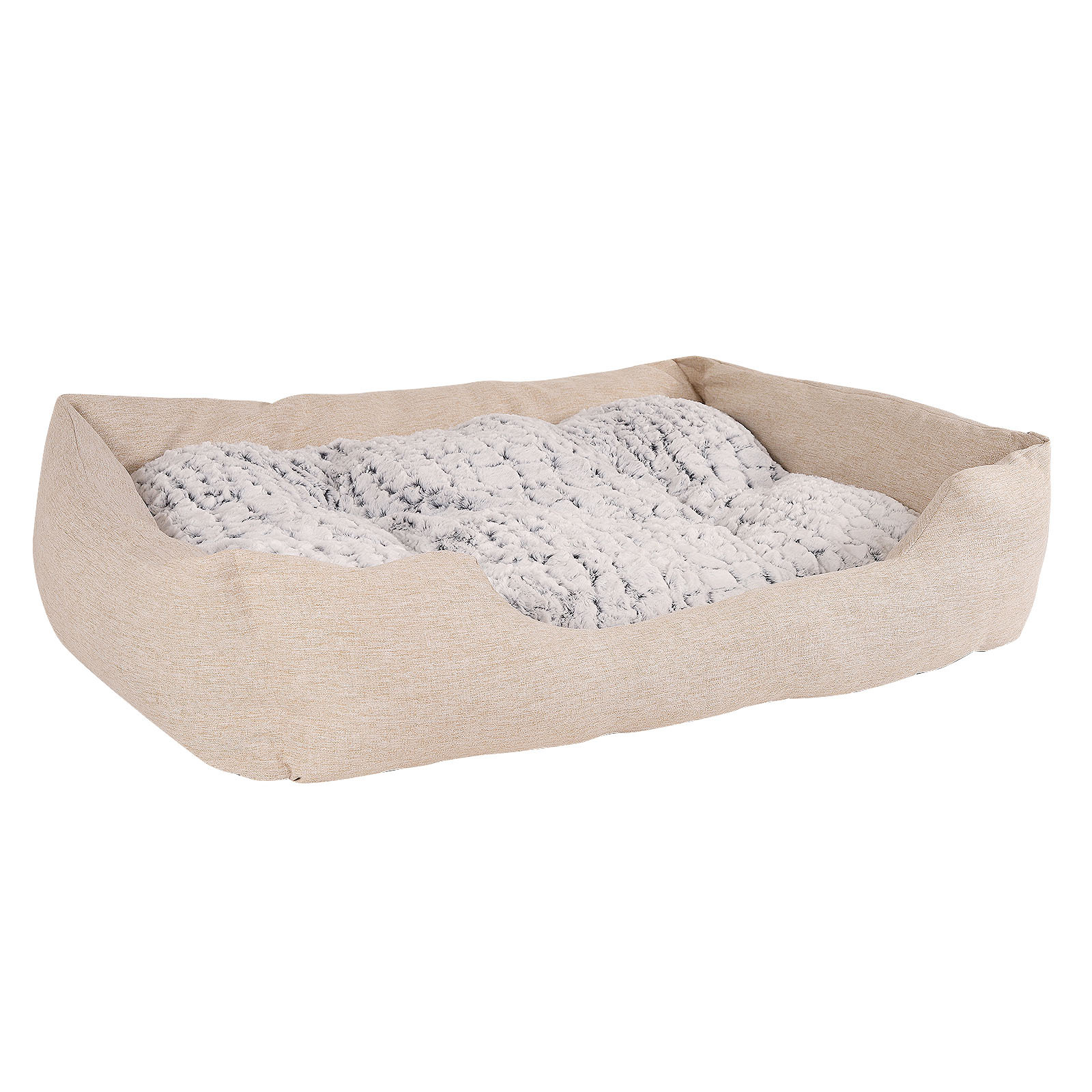 Lionto Hundebetten Lionto Hundebett mit Wendekissen meliert L
