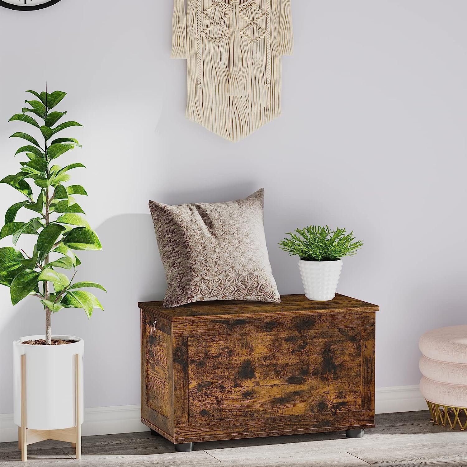 Diyarts Wäschetruhe, Aufbewahrungsbox, 2 Ringen, für Kinder, Robust, Flur, Wohnzimmer
