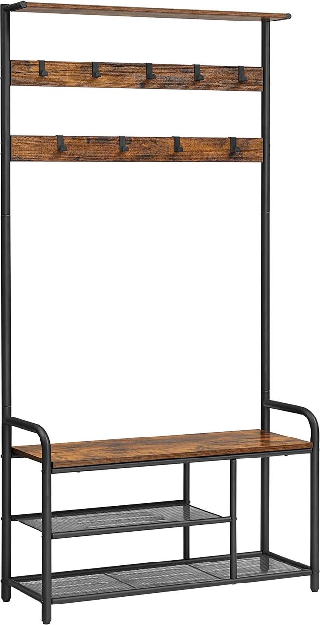 Vasagle Wäscheständer, 85x30x180.5cm, Schwarz