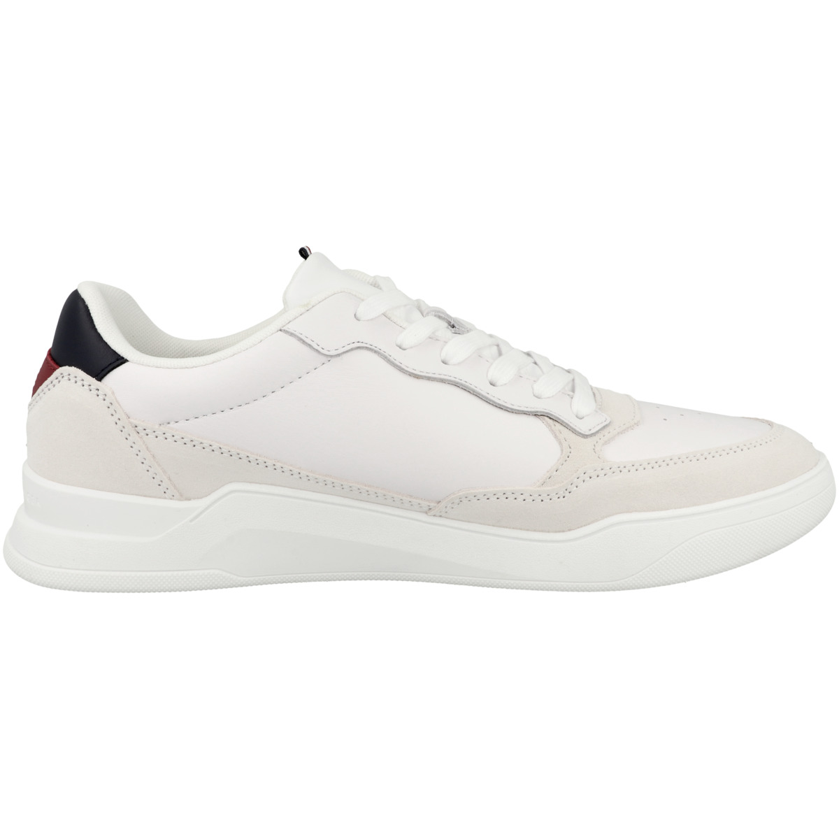 Tommy Hilfiger Elevated Cupsole Leather Mix Sneaker Low weiss